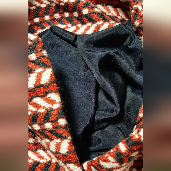 Women's 4 100% Wool Blazer Jacket Toggle Snap Front Closure Pockets Lined - Picture 7 of 10